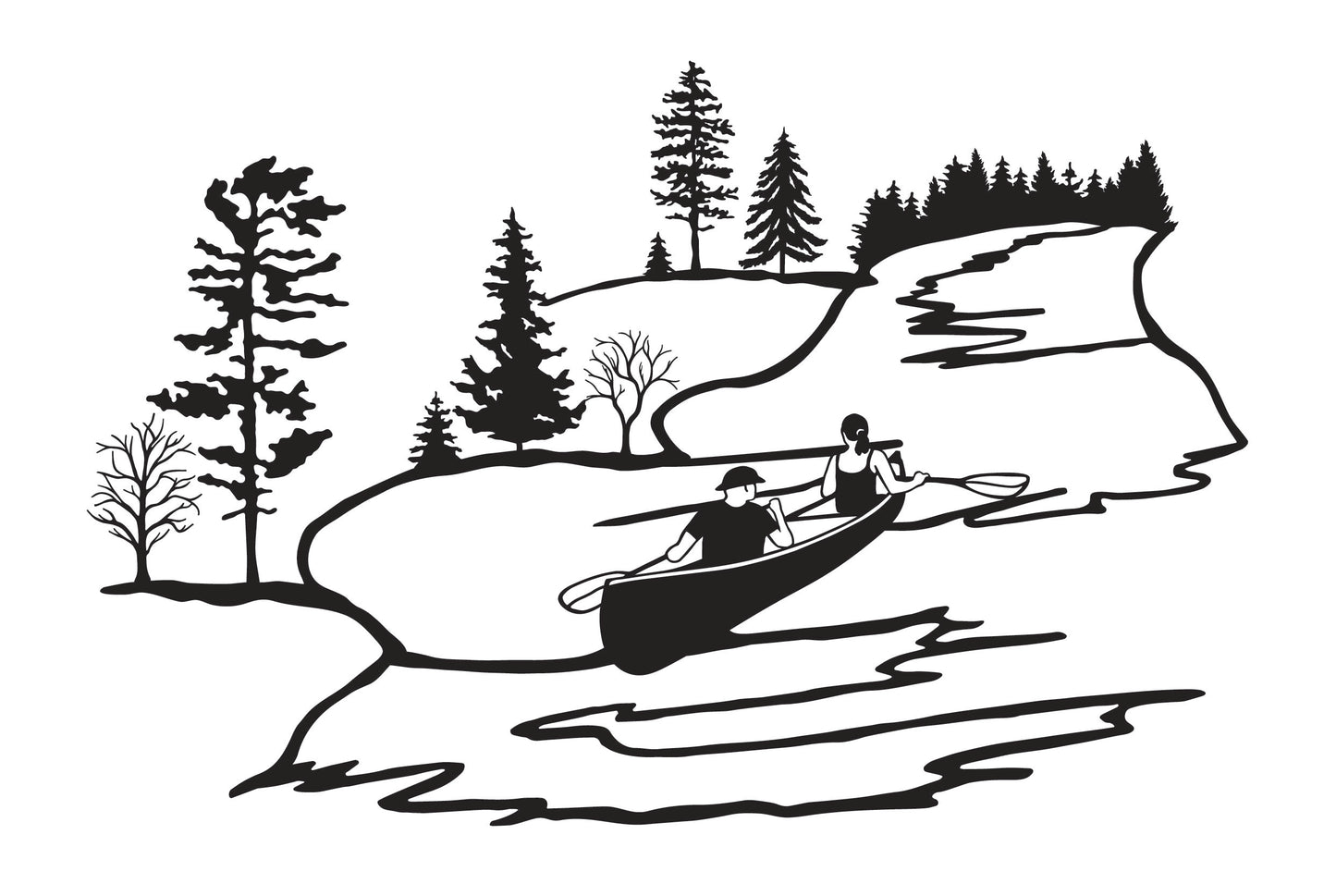 Canoe River Scene