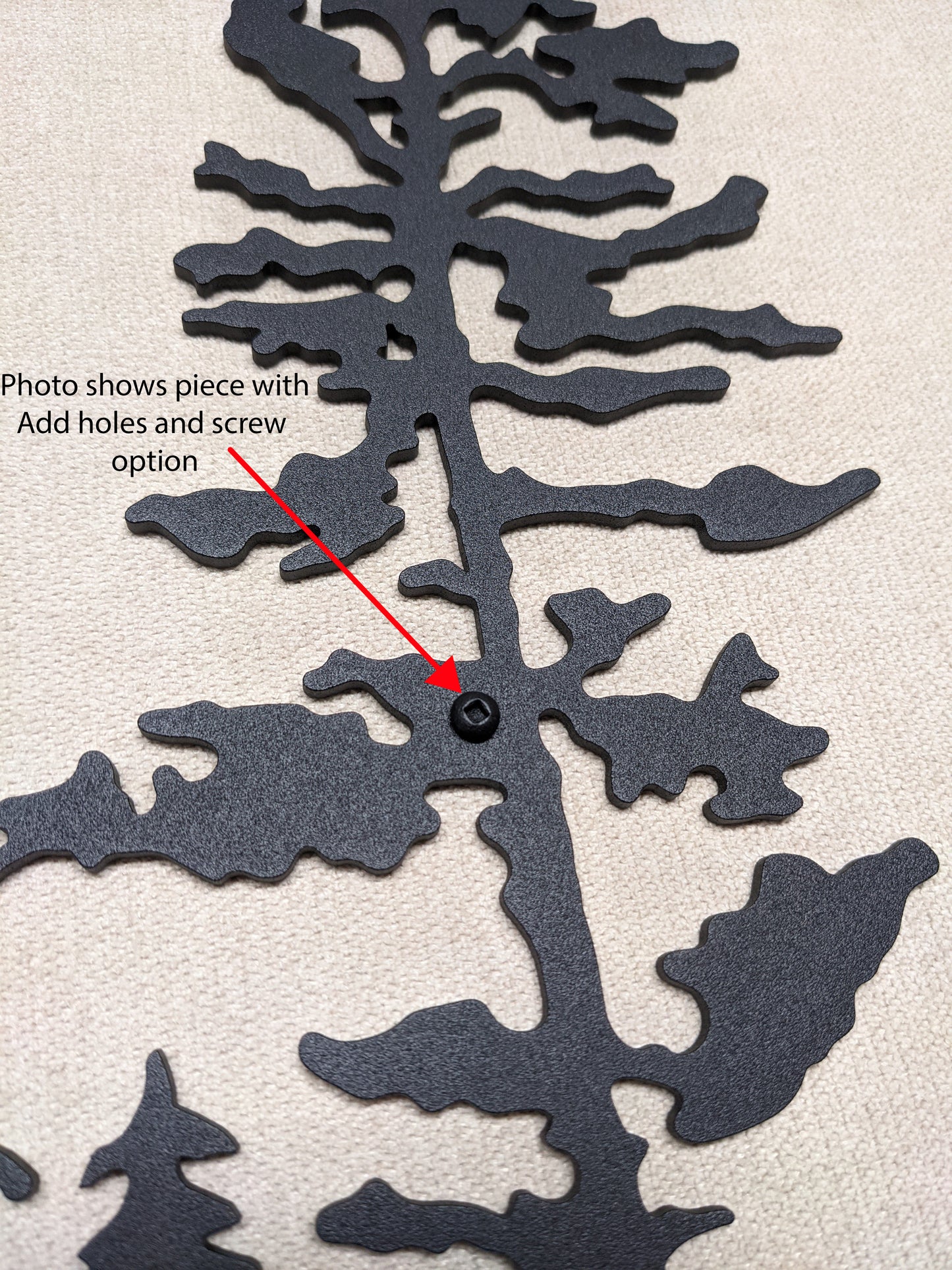 Tree Hillside, 50" wide x 18" high