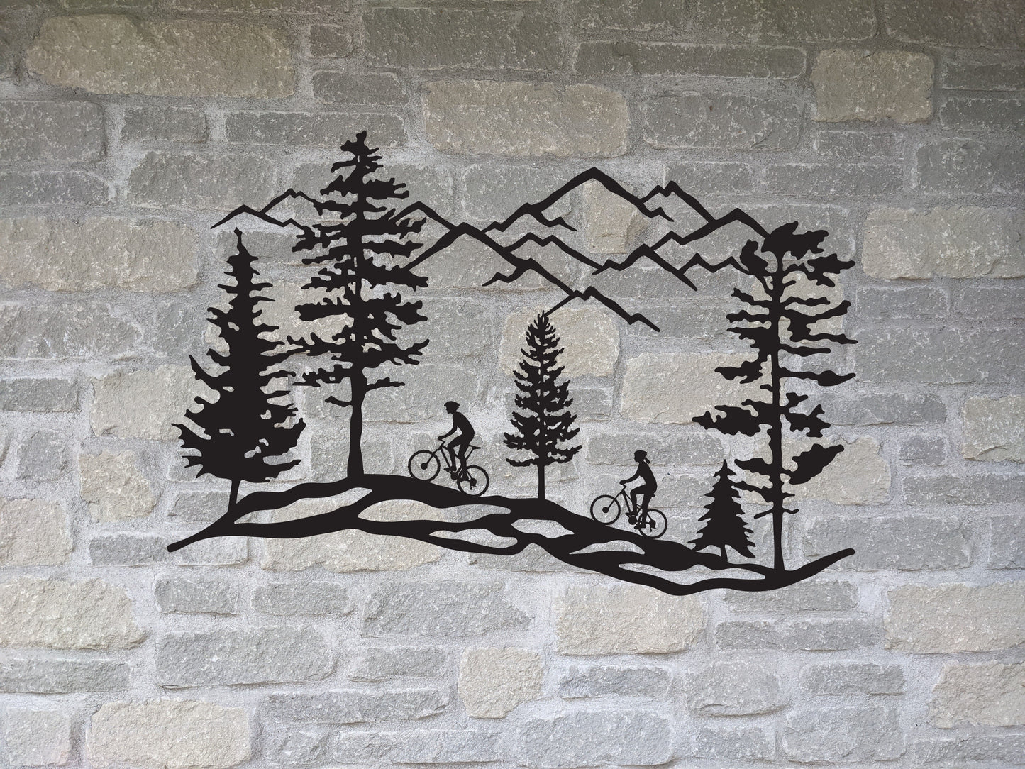 Hillside Mountain Bike Scene - 2