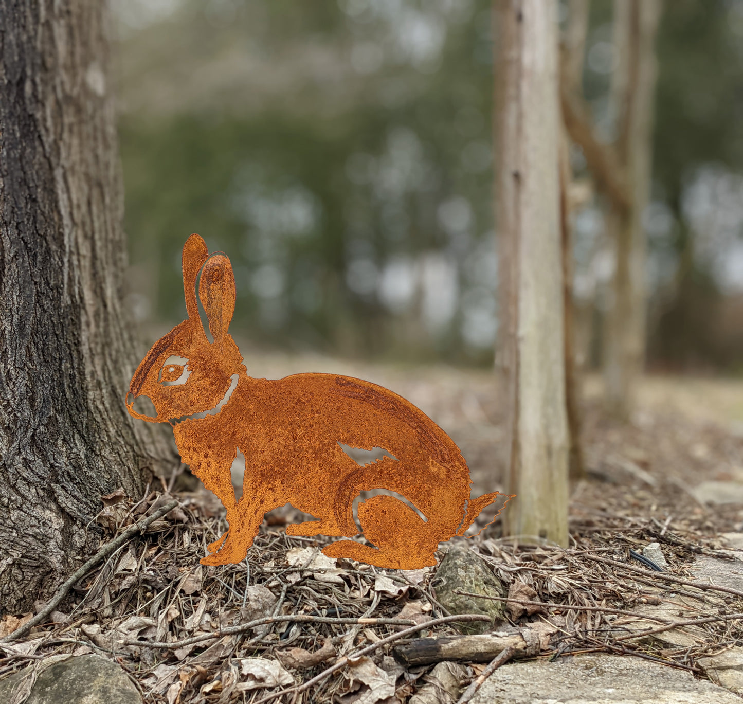 Metal Rabbit Garden Decoration