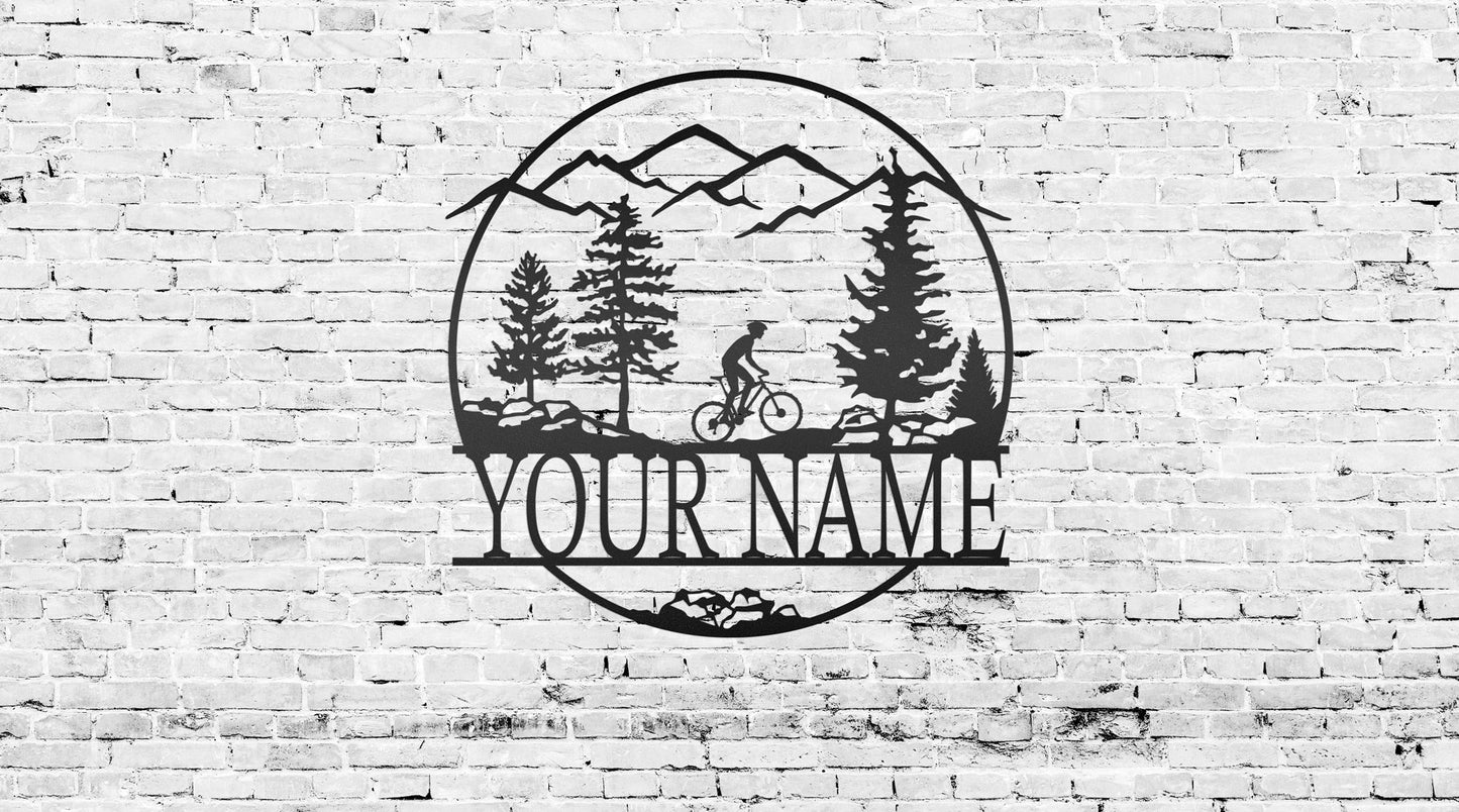 Monogram Sign - Biker
