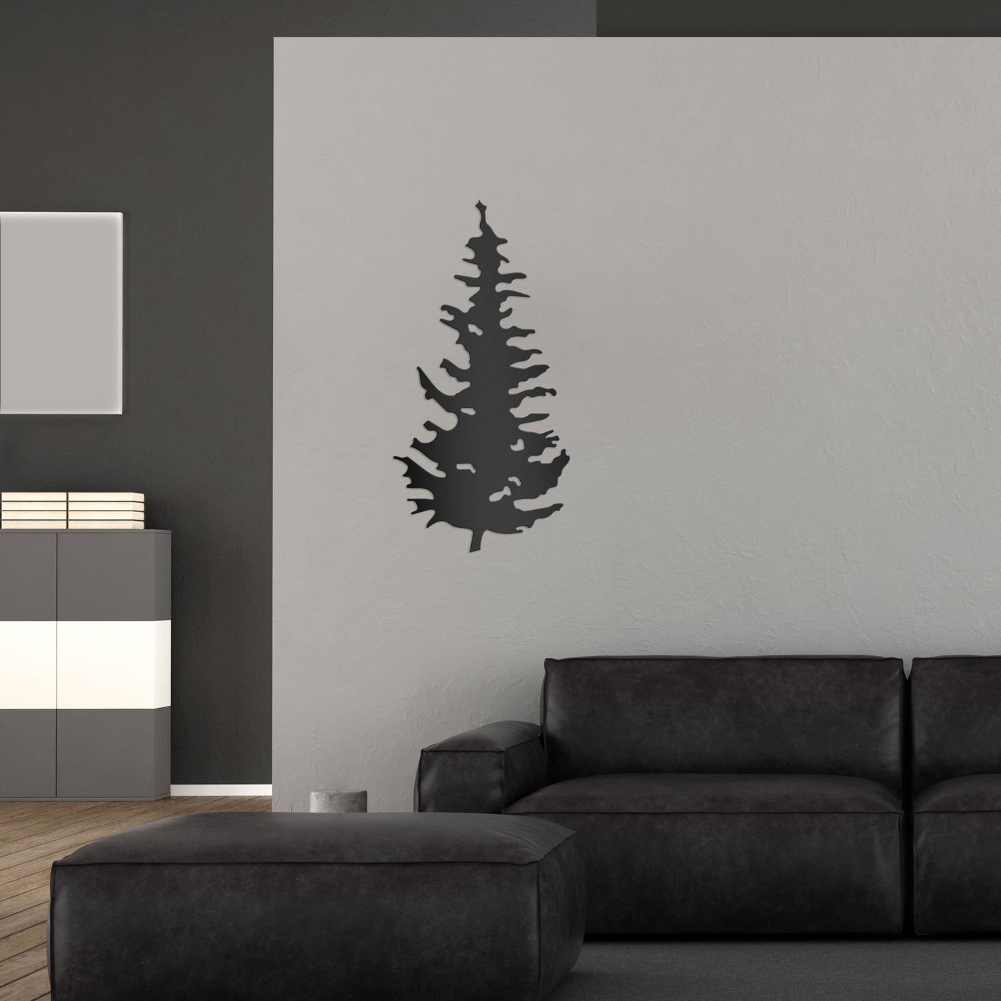 spruce tree metal wall art decor