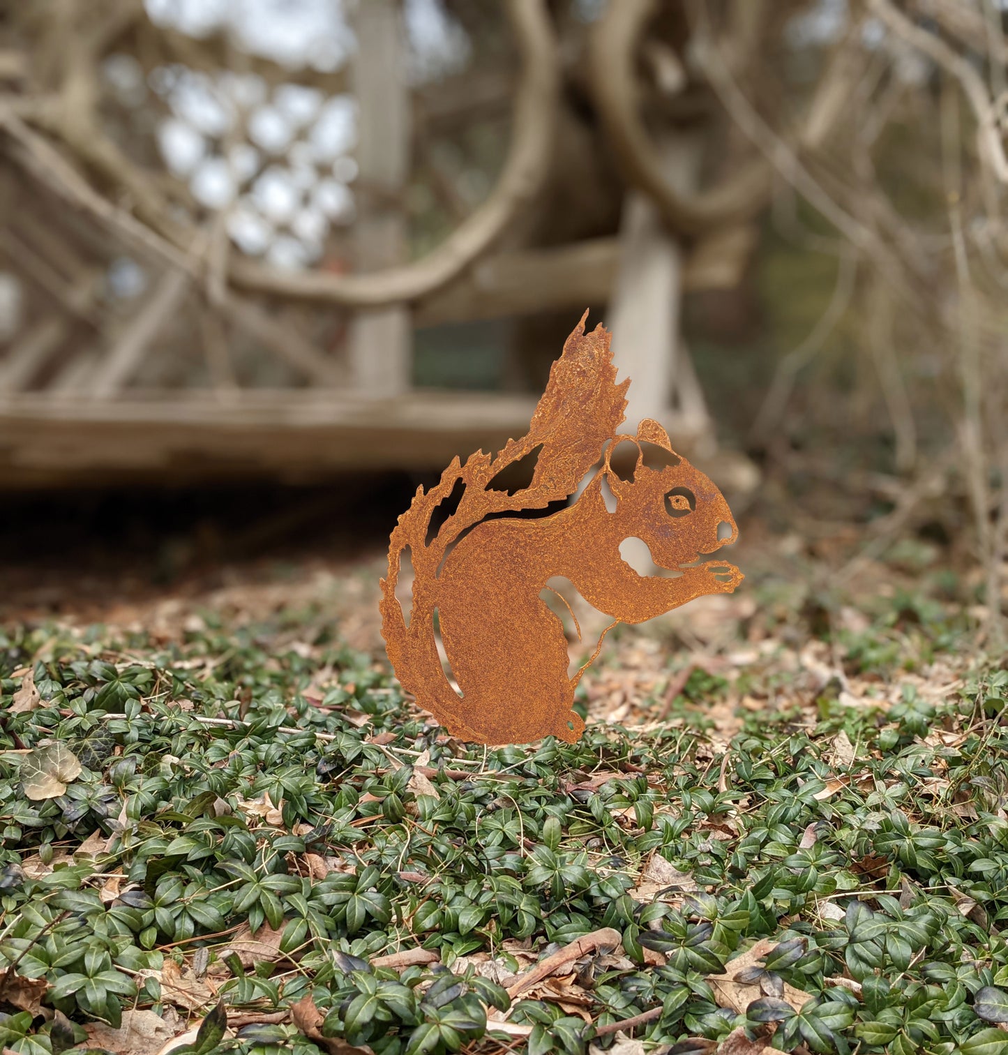 Metal Squirrel Garden Decoration