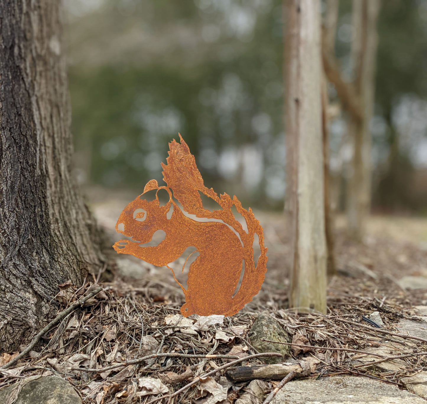 Metal Squirrel Garden Decoration