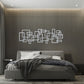 Modern Long Squares - 2 pc set - Brushed, Metal Wall Art