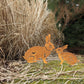 Metal Rabbits Garden Decoration