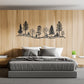 Tree Hillside, 72" wide x 26" high