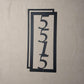 Rectangle House Number - Varying sizes