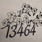 Flower House Number - 20" Wide