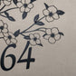 Flower House Number - 20" Wide