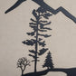 Mountain Snowboard Scene, Metal Wall Art