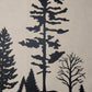 Tree Hillside, 50" wide x 23.5" high