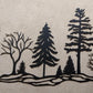 Tree Hillside, 72" wide x 26" high