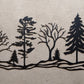 Tree Hillside, 72" wide x 26" high