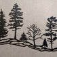 Tree Hillside, 72" wide x 26" high