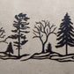 Tree Hillside, 72" wide x 26" high