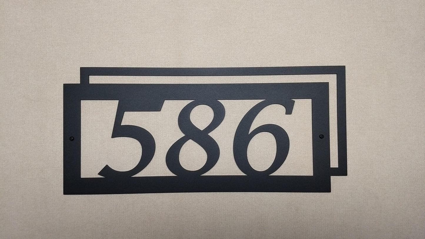 Rectangle House Number - Varying sizes
