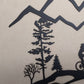 Mountain Biker Family of 3, Girl Child, Metal Wall Art