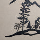 Mountain Biker Family of 4, Boy and Girl children, Metal Wall Art