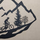 Mountain Biker Family of 4, Two Girl children