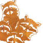 Metal Raccoon Garden Decoration