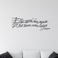 Music Quote "The Earth Has Music", All Black, 30" wide