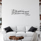 Music Quote "The Earth Has Music", All Black, 30" wide