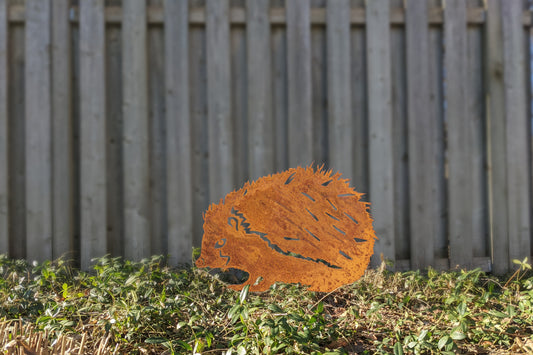 Metal Hedgehog Garden Decoration