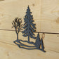 5 Trees on Rock, Metal Wall Art