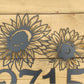 Sunflower House Number - 18" Wide
