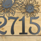 Sunflower House Number - 18" Wide