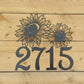 Sunflower House Number - 18" Wide