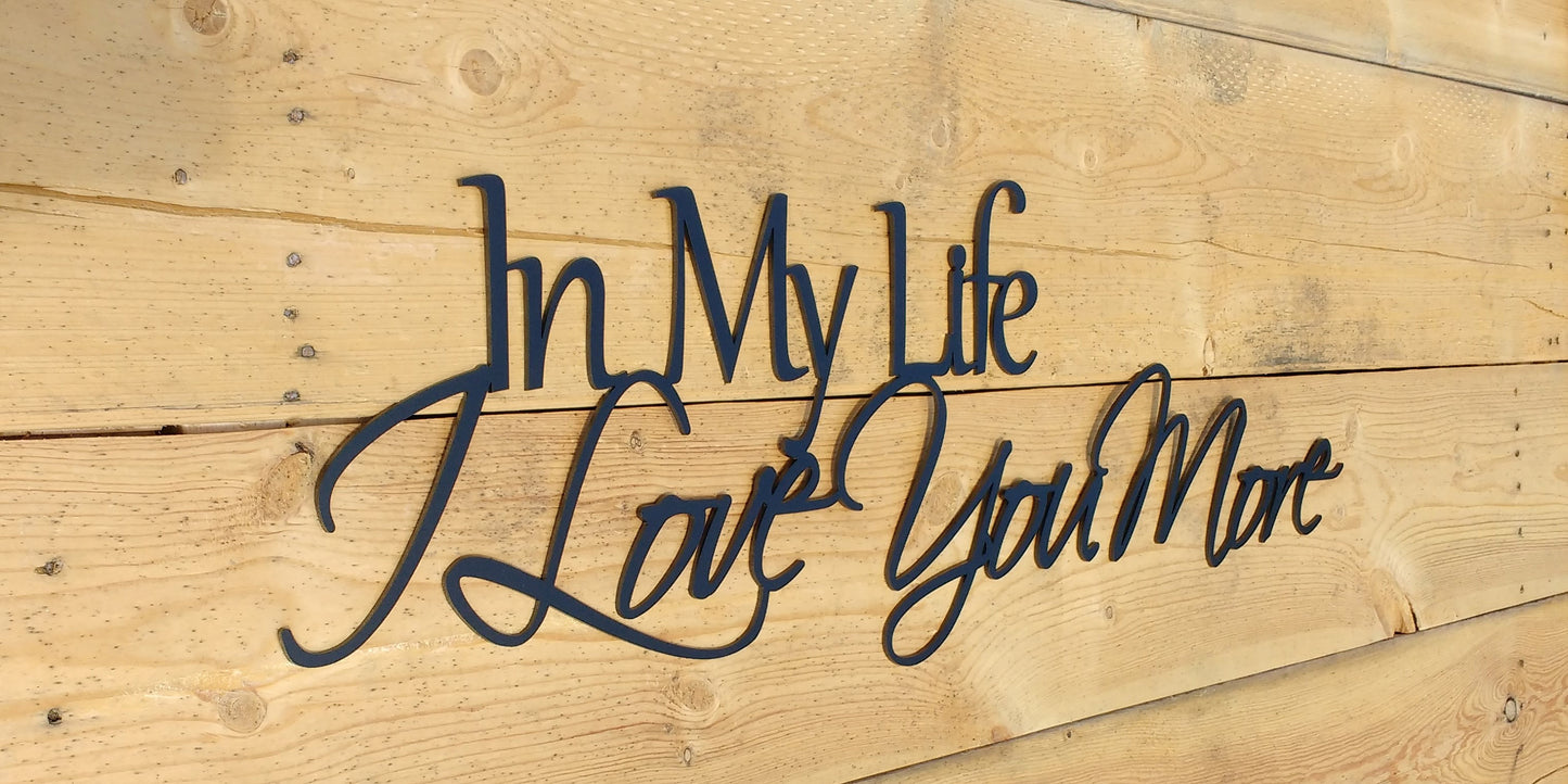 In My Life I Love You More - 36" Wide