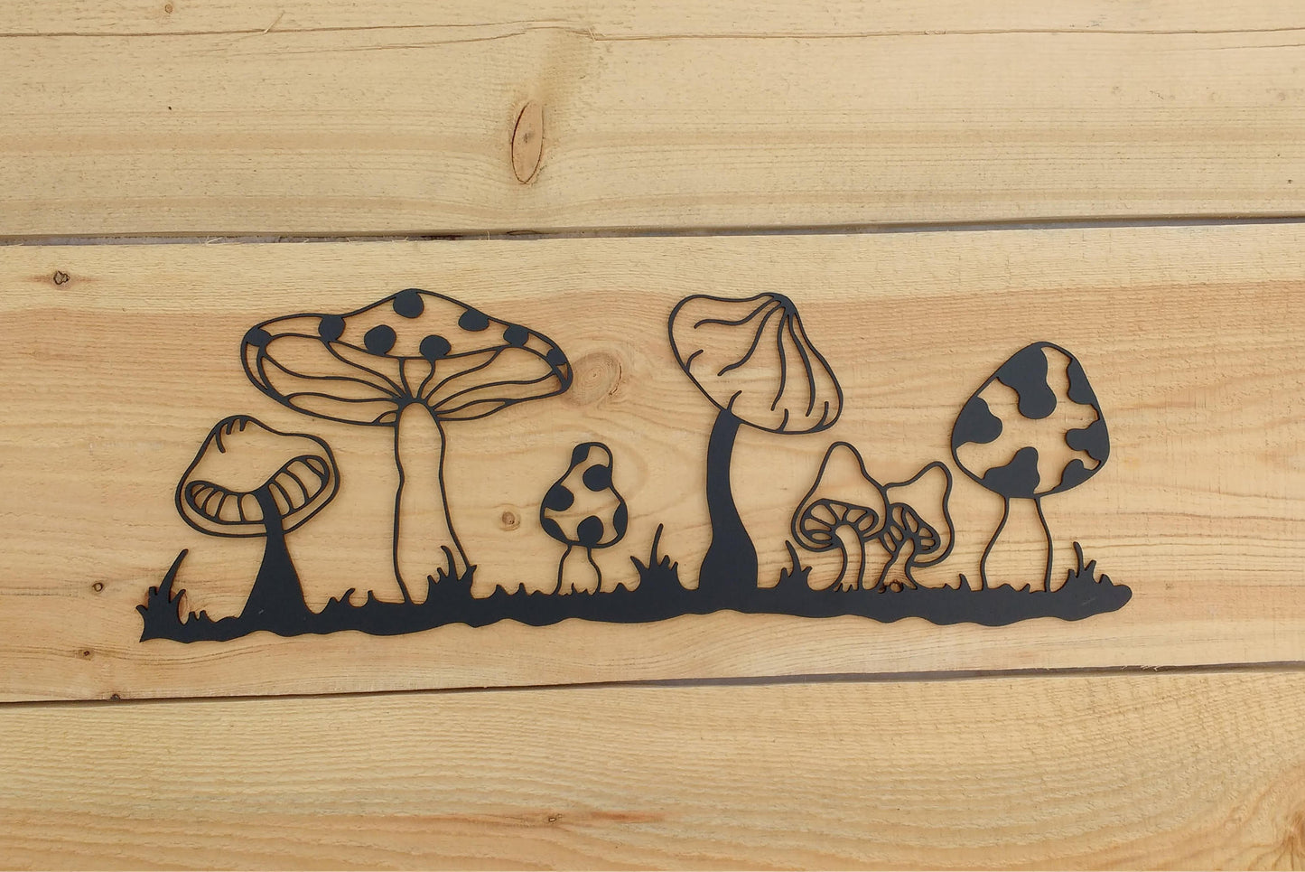 Mushroom Scene, Metal Wall Art