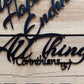 Love Bears Believes Hope Endures All Things - 15" Wide