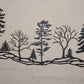 Tree Hillside, 50" wide x 18" high