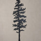 Evergreen Tree Red Pine, Metal Wall Art