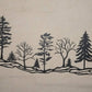 Tree Hillside, 50" wide x 18" high