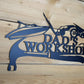 Dad's Workshop Sign,  Black - 24" wide