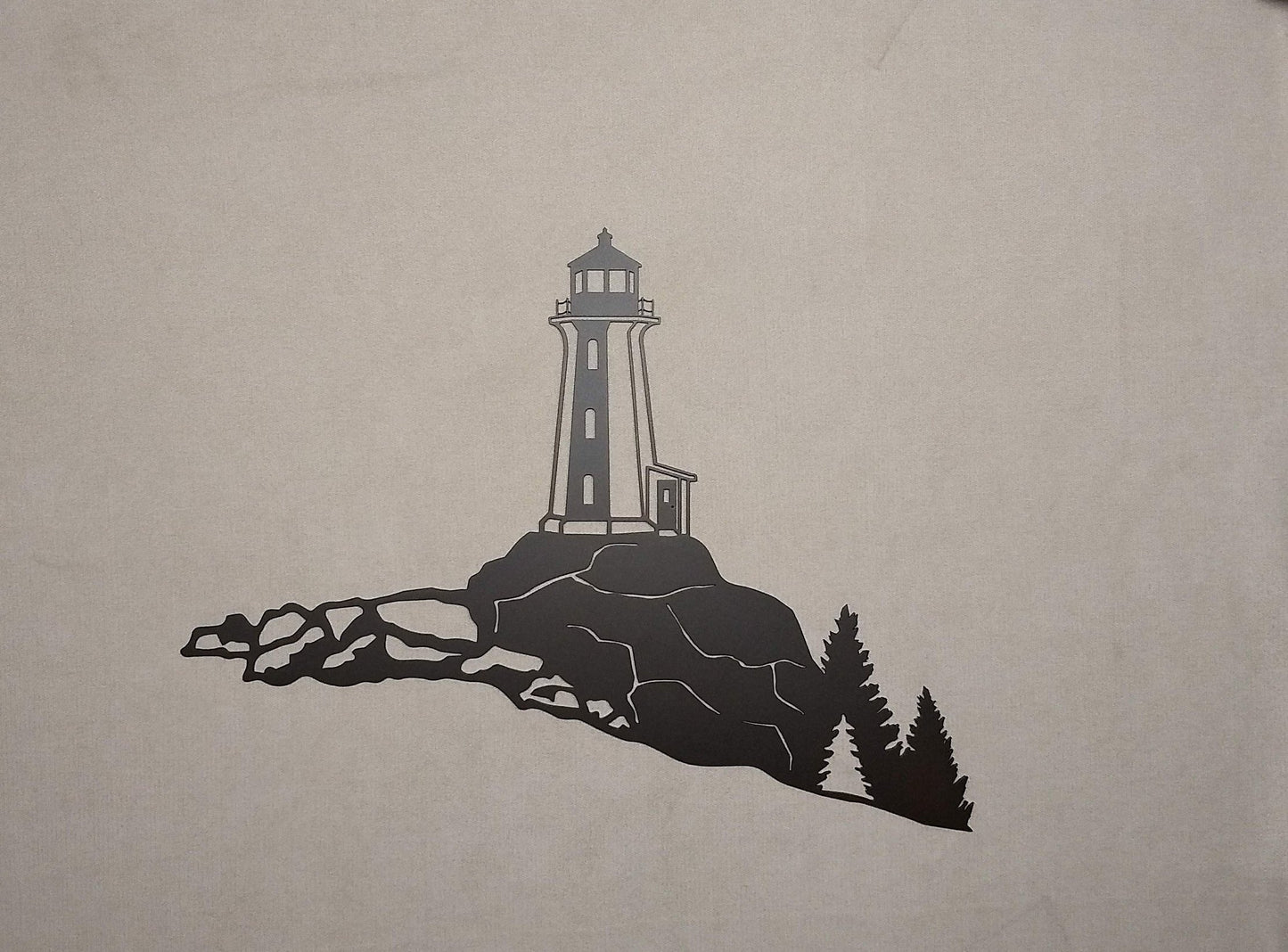 Lighthouse Scene with Rocks
