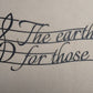 Music Quote "The Earth Has Music", All Black, 30" wide
