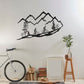 Mountain Bikers Scene - 2 Men, Metal Wall Art
