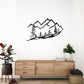 bike biker mountain family metal wall art boy decor