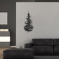 spruce tree metal wall art decor