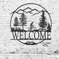 Welcome Sign - Biker